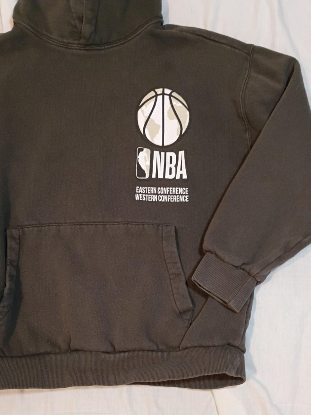 Zara Kids/Hoodie/Youth 13-14/Gray NBA Graphic Pullover Streetwear Basketball Urb - Picture 6 of 7